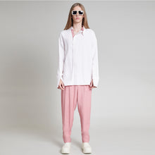 Load image into Gallery viewer, TAYLOR COLORBLOCK PULLOVER SHIRT PALE ROSE &amp; DUSTY ROSE COMBO
