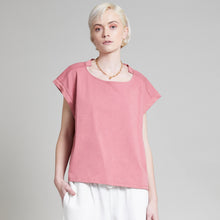 Load image into Gallery viewer, KNOX MIXED MEDIA BOY TEE DUSTY ROSE
