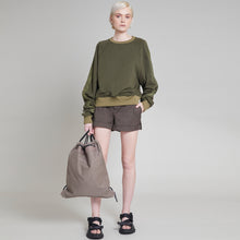 Load image into Gallery viewer, KADEN CROPPED PULLOVER OLIVE
