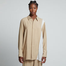Load image into Gallery viewer, ADRIAN SHIRT KHAKI &amp; IVORY
