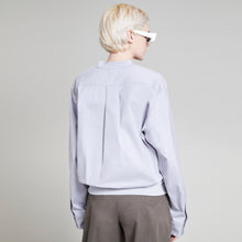 Load image into Gallery viewer, PIERRE MIXED MEDIA PULLOVER QUICKSILVER BLUE
