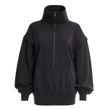 Load image into Gallery viewer, DREW CONVERTIBLE SLEEVE PULLOVER BLACK
