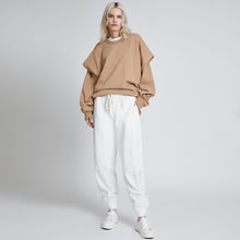 Load image into Gallery viewer, DYLAN TWOFER PULLOVER KHAKI &amp; IVORY
